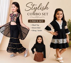 Stylish 3 Piece Girls Clothing Set Combo Of Three