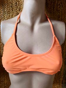 Coral Halter Neck Bikini Top