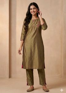 Libas Olive Green Kurta ✨