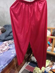 Red Lace Trim Nightgown