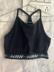 HRX Black Sports Bra - Size M