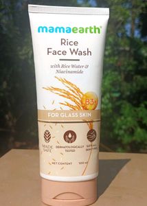mamaearth rice face wash