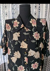 Floral Print Short Sleeve Shirt