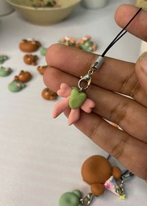 set of 4 clay charms