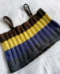 Striped Knit Crop Top 💓