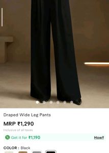 Savana Draped Wide Leg Pants