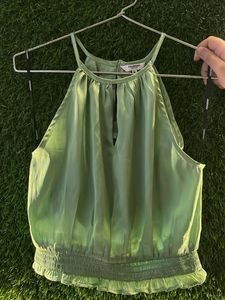 Green Halter bust size 33-34 medium