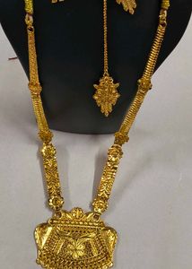 Gold Plated Necklace Set 3 In 1