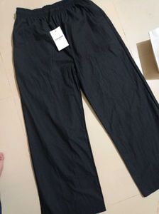 Savana Black Cotton Pants