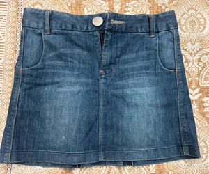 Blue Denim Mini Skirt