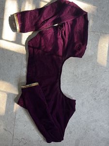 purple blouse