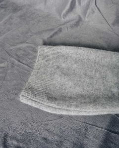 Gray Mock Neck Sweater