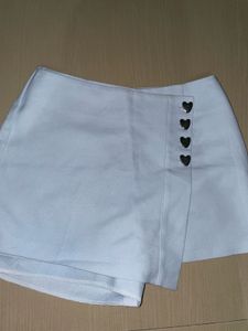 Cute Heart Button Skirt