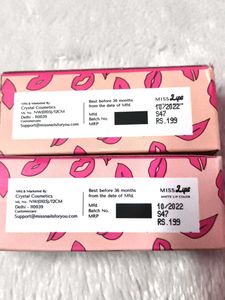 pack of 2 Miss Lips Matte Lip Color - Brides Maroo