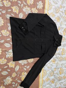 H&amp;M brand size S  Black overshirtJacket