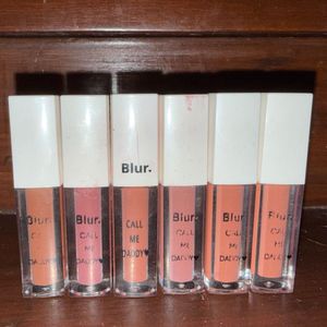 (set if 6) blur matte lipstick