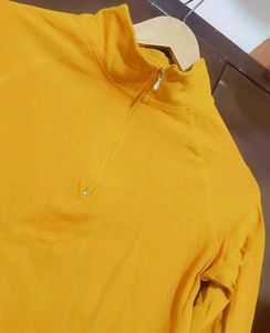Musturd 1/4 Zip Long Sleeve Top 30 Bust