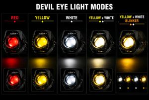 SSLG JS 18 Auxiliary Lights with devil eye