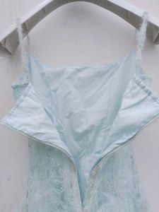 Light Blue Fuzzy Mini Dress