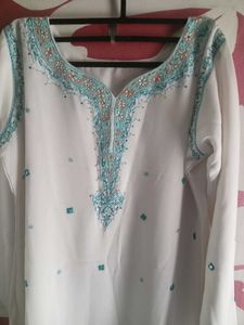 Cyan Color Kurta Set