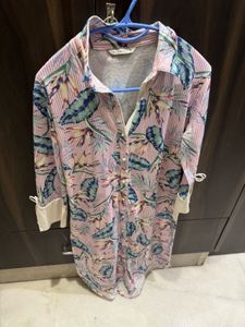 Floral Print Shirt Dress