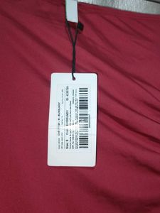 Burgundy Strapless Ruched Maxi Dress