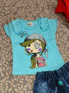Cute Doll Print T-Shirt