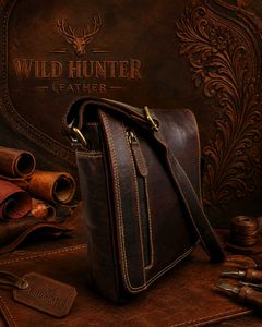Wild Hunter Leather Crossbody Bag