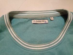 Roadster Teal Cropped Drawstring Sweatshirt