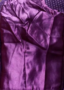 Purple Sequin Saree with stylish  stitch blouse