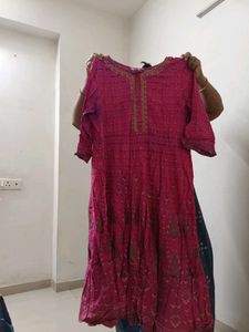 Beautiful Pink Printed Kurta