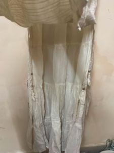 Embroidered Cotton Kurta with layered lehenga