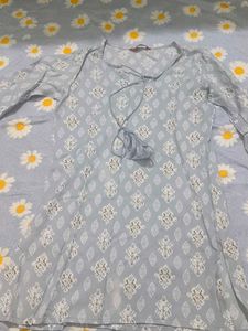 Stylish Yellow and blue Kurta