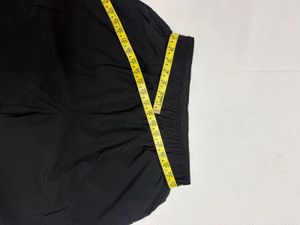 Black Cargo Pants with Layered Design