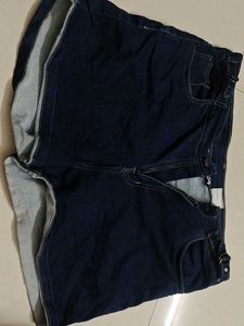 Dark Wash Denim Shorts