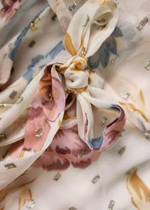 Floral Print maxi dress white brand new