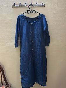 Blue Cotton Kurta