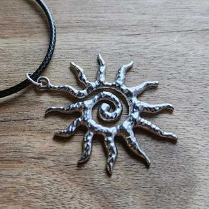 Bohemian Sun Pendant Necklace