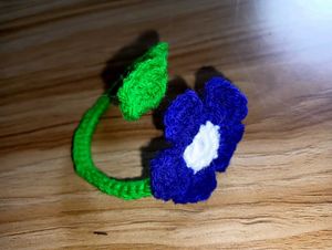 Handmade Crochet Flower Bracelet