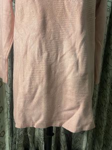 Cozy Pink Textured Sweater