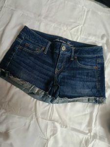 Real American Eagle Denim Micro Shorts