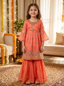 pink Aline shirt with palazzo pant