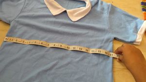 Cute Blue Collared T-Shirt