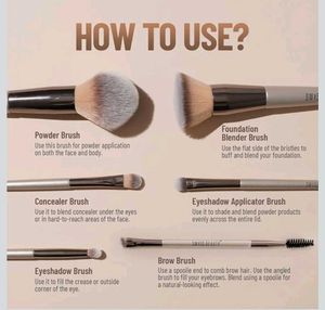 Swiss Beauty Professional Face &amp; Eye 6 Brush Set
