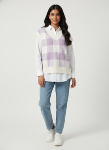 H&M Checked Sweater Vest