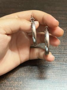 Classic Silver Hoop Earrings