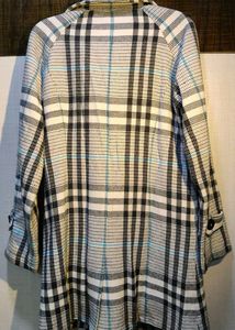 Burberry Plaid Double-Breasted Coat