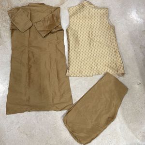 Men's Ethnic Kurta Set with Nehru Jacket
