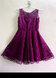 Beautiful Lace Purple Dress