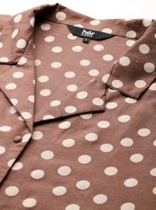 Oversized Blown Polka Shirt